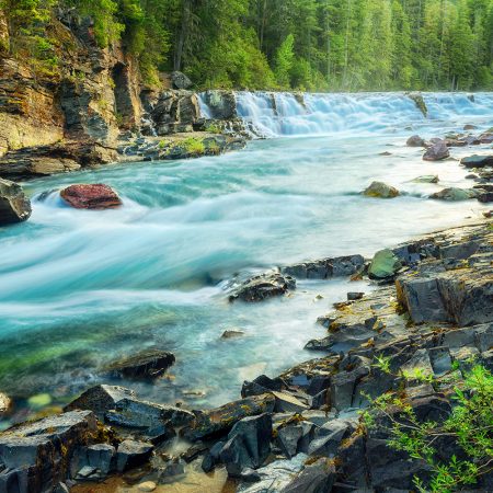 The Best Images of 2016: Haystack Falls Glacier National Park Montana ...